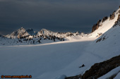 Vista da est, sotto la cima del Mondo